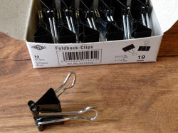 Foldback Clips x12 schwarz° - Polly Paper