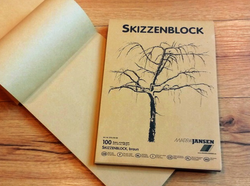 Skizzenblock braun 24x34 RC MJ - Polly Paper