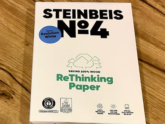 Hochweißes recyceltes Druckerpapier von Steinbeis - Bürobedarf bei Polly Paper Berlin-Mitte