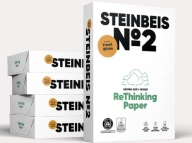 Recycling-Druckerpapier A4 von Steinbeis Nr. 2, Bürobedarf bei Polly Paper in Berlin-Mitte