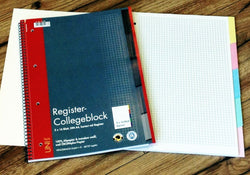 Collegeblock Register kariert 5x16Bl UNI - Polly Paper