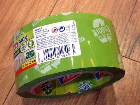 tesa Packband grün 100% Recycling - Polly Paper