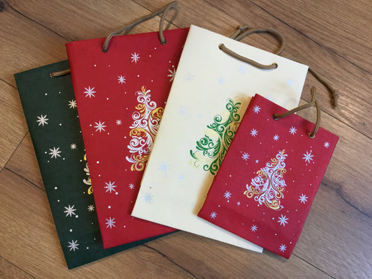 Geschenktasche Weihnachten handgeschöpft°