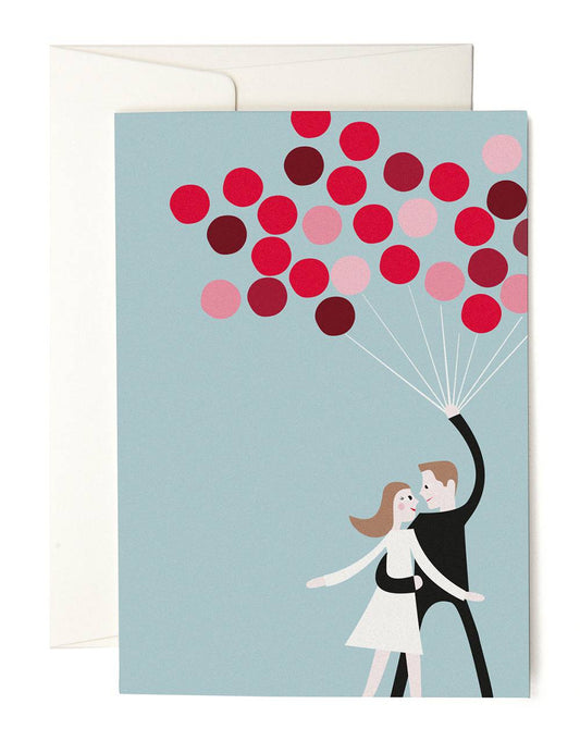 Grußkarte Love is in the air (pleased to meet)