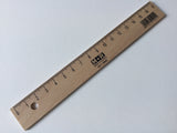 Holzlineal 17cm Metalleinsatz M+R