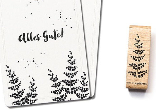Holzstempel Farn klein (Cats on appletrees)