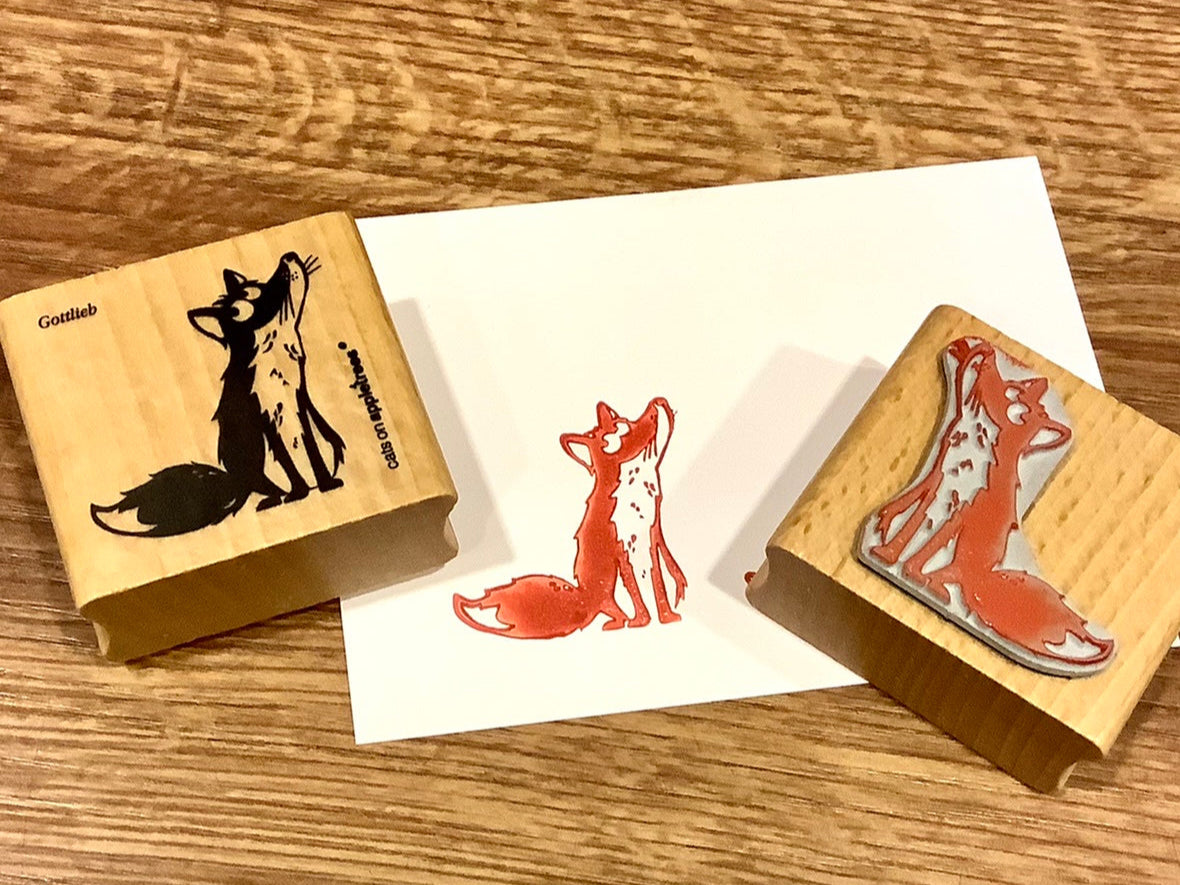 Stempel Fuchs Gottlieb (Cats on appletrees)