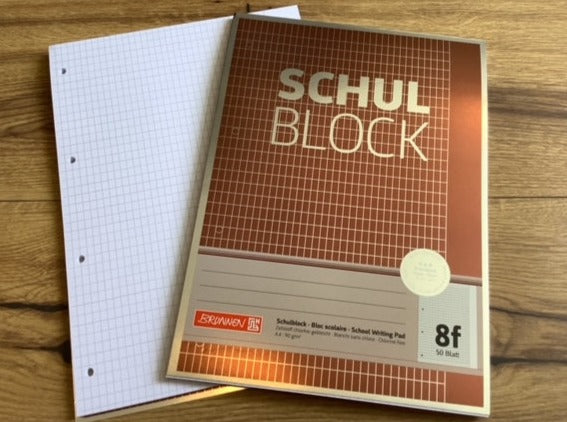 Matheblock A4 rautiert 8f 50Bl. 90g Brunnen