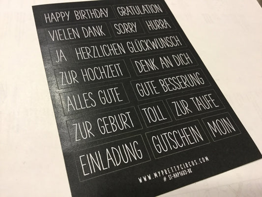 Sticker für Karten My Pretty Circus