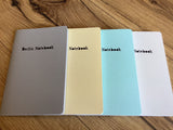 Berlin Notebook Kalender Set 4St. A6 pastell undatiert