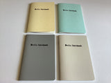 Berlin Notebook Kalender Set 4St. A6 pastell undatiert