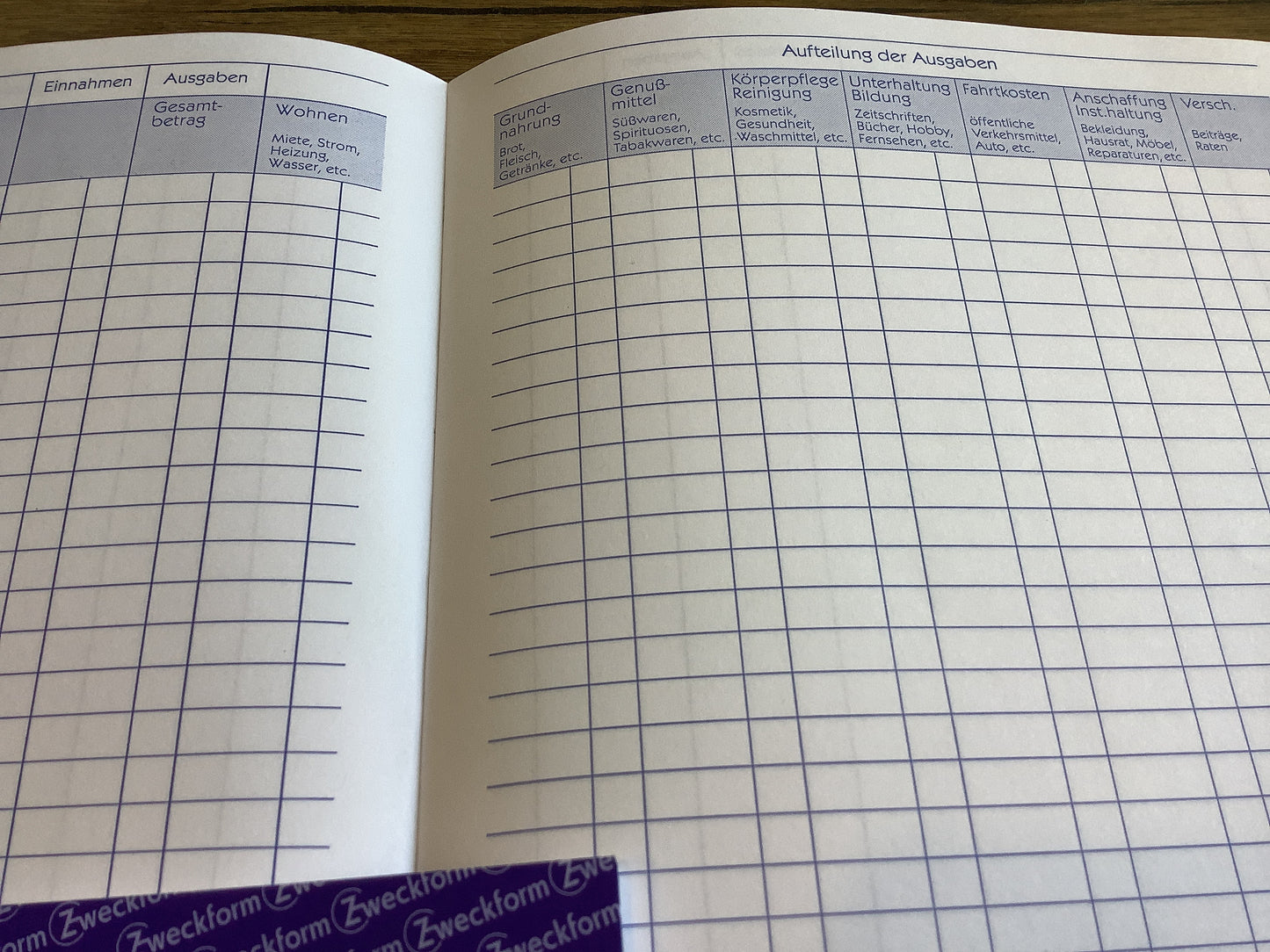 Haushaltsbuch 201 A5 AveryZweckform