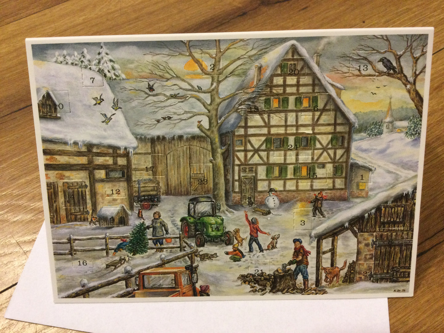 Adventskalender-Klappkarte A6/C6 Sellmer°