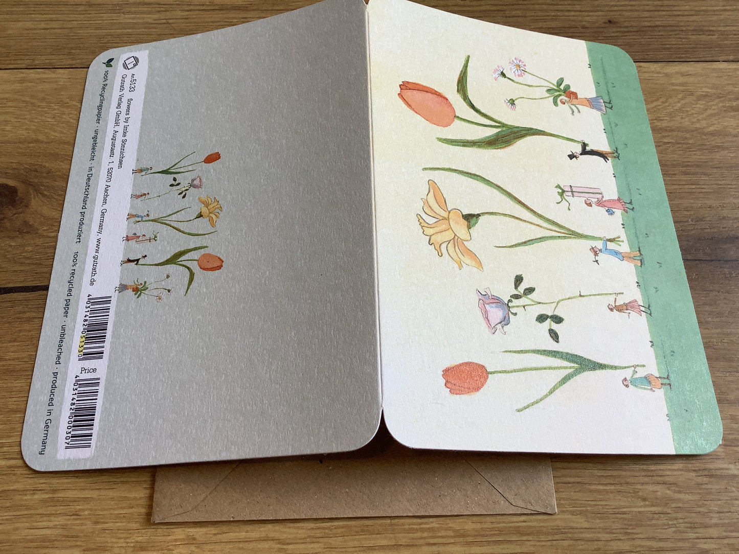 Briefkarte Blumen Geschenke (Gutrath)