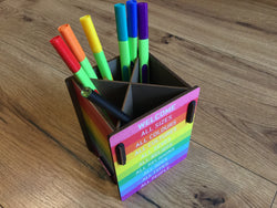 Stiftebox Welcome Werkhaus Regenbogen