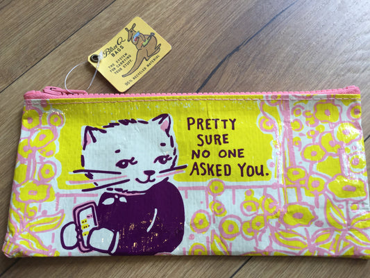 Pencil case „no one asked you“ (BlueQ)