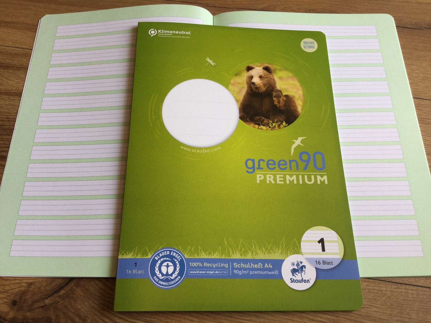 Schulheft A4 Lin.1 Klasse 1 premio