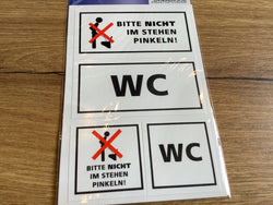 Aufkleber WC 4 Sticker