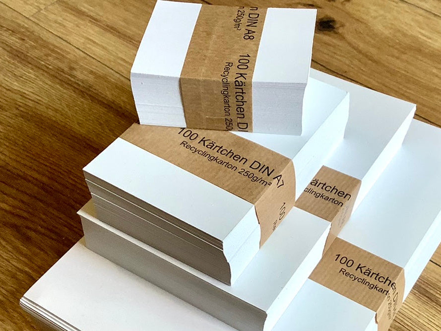 Karteikarten blanko 250g 100St. weiß°