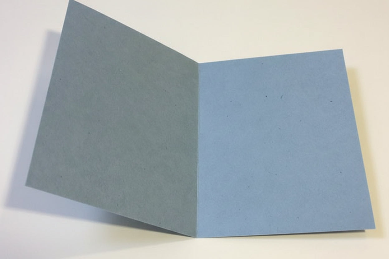 B6 Klappkarte Terra Denim Rössler 240g/m² - Polly Paper - Umweltfreundliche Schreibwaren