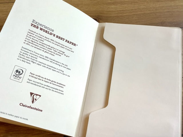 Notizbuch A5 Bullet Journal nummerierte Seiten mit 90g von Clairefontaine - erhältlich bei Polly Paper Schreibwaren in Berlin-Mitte
