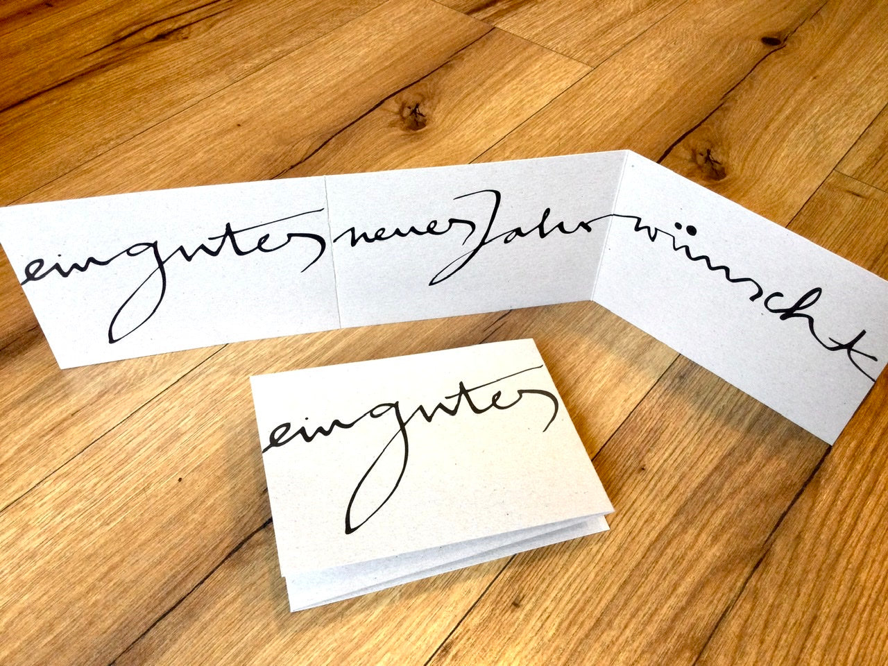 Briefkarte Ein gutes neues Jahr (Jordan /Kettcards) weiß