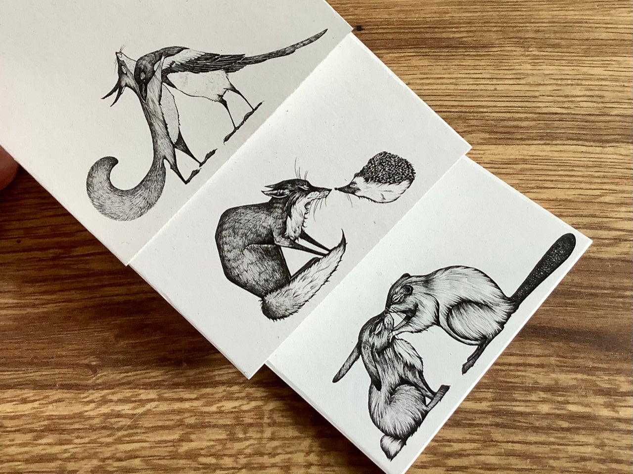 Notizblock Tiere 8x17cm lang Ligarti°