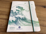 Notizheft A4 kariert/liniert GREENline Welle 2x80S.