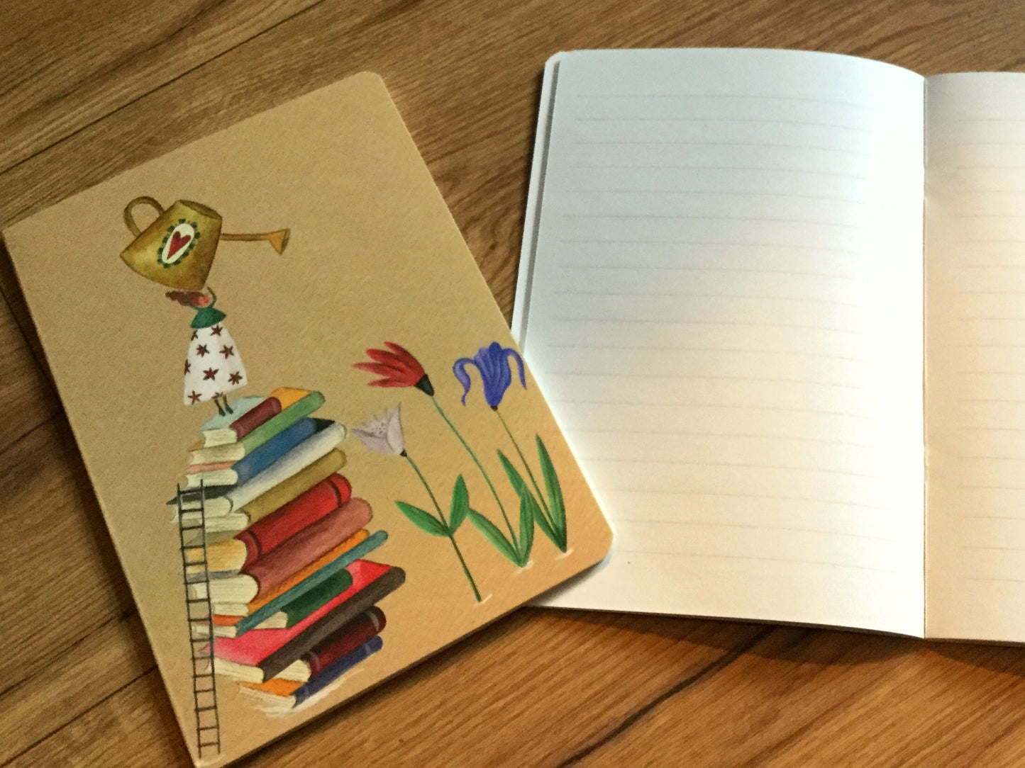 Liniertes Notizheft A5 "Madame Fleur" 