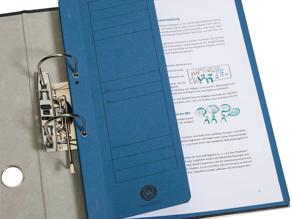 Ösenhefter 1/2-Deckel Recyclingkarton°