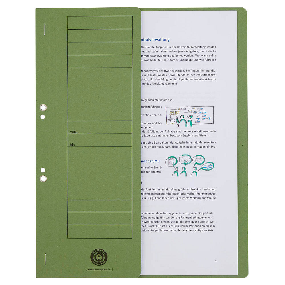 Ösenhefter 1/2-Deckel Recyclingkarton°