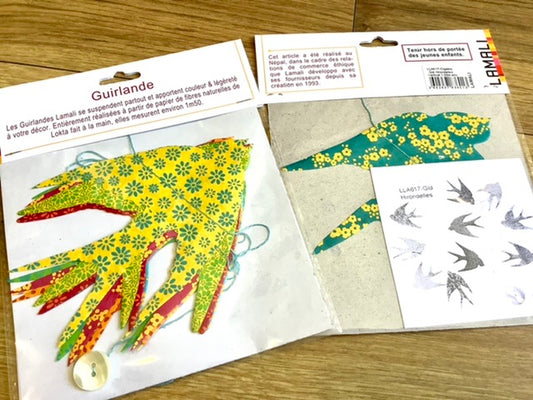 Girlande Papier-Mobile Schwalben Lamali°