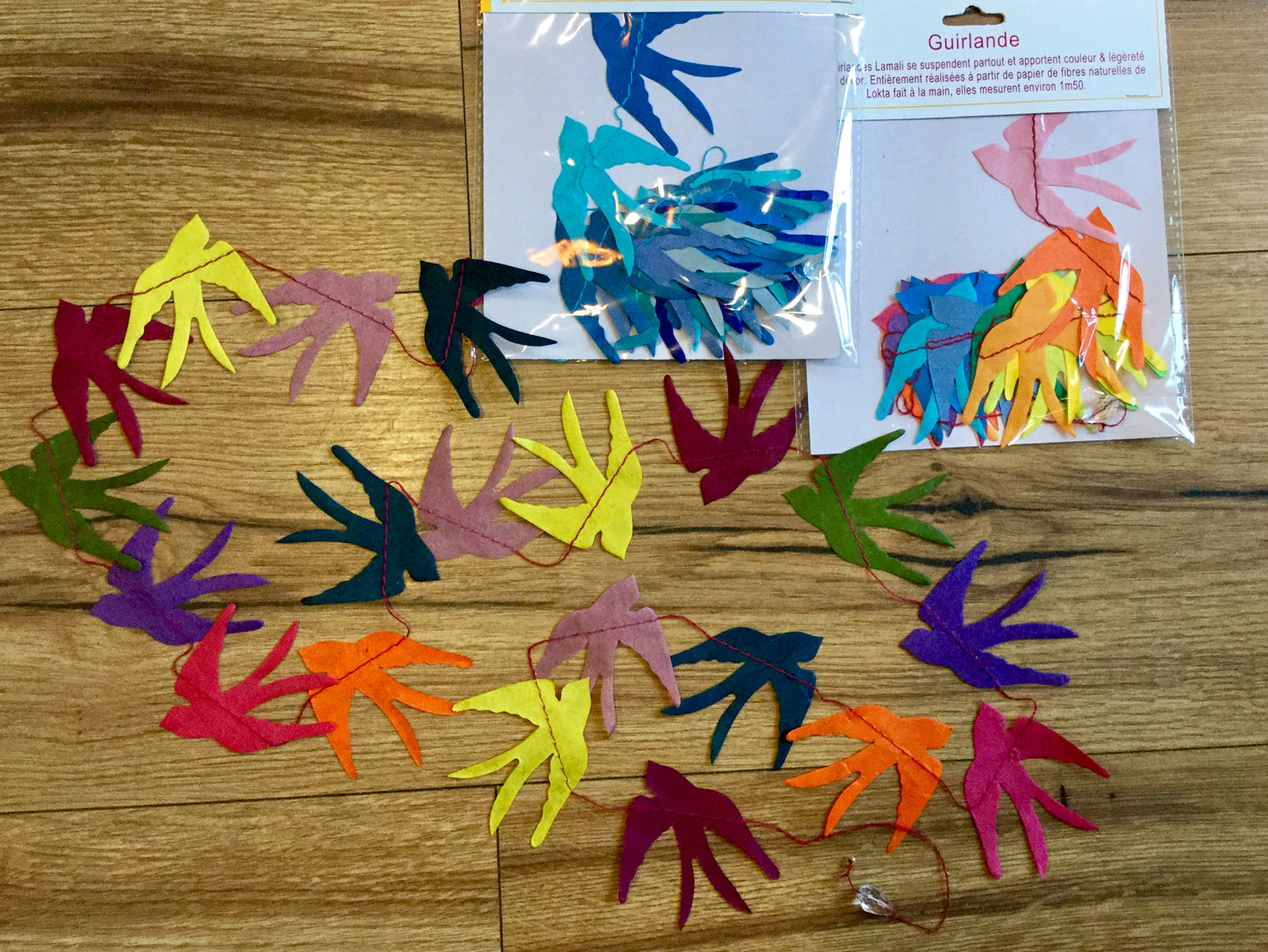 Girlande Papier-Mobile Schwalben Lamali°