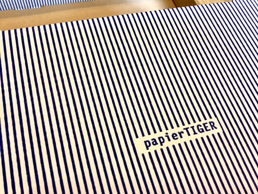 Karteikasten A5 blauweiß Papiertiger