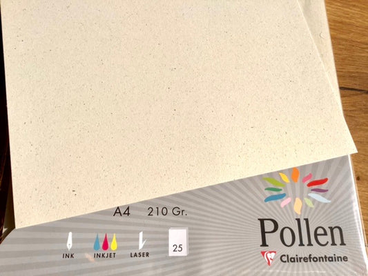 A4-Papier "Pollen Natura“ RC 210g/qm 25Blatt