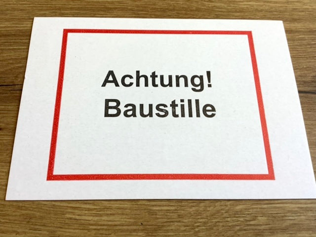 Postkarte "Baustille" (Offizin Schwarze Kunst)