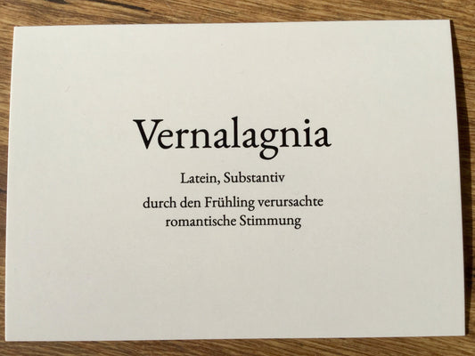 Postkarte Wortschatz daniels cards°