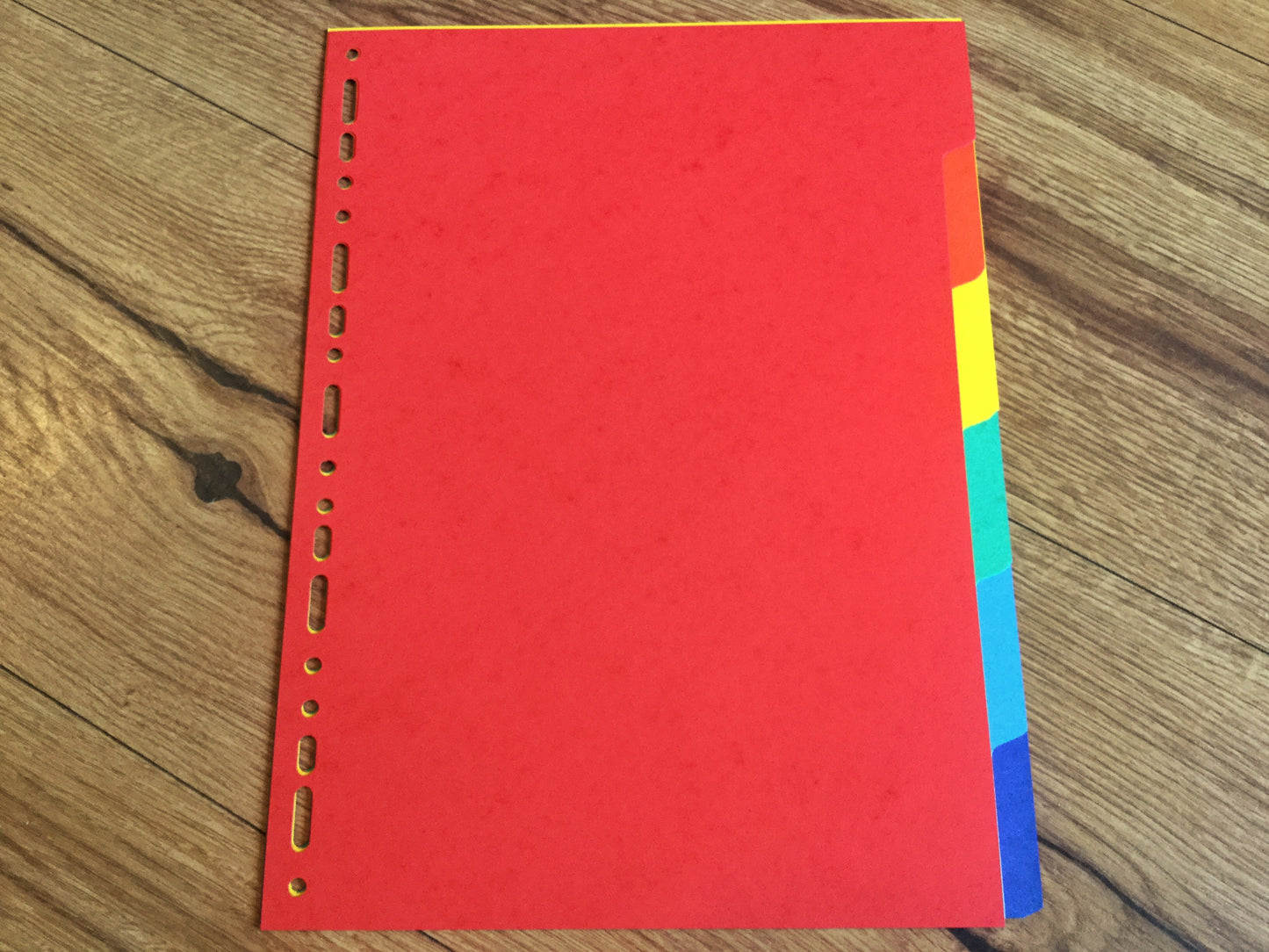 Register A4 bunt Recycl.-Karton 6-teilig Exa.