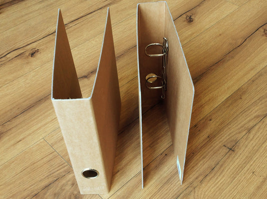 Ringbuch A5 kraft Schwartz Recycled