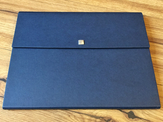 Sammelmappe Druckknopf dunkelblau Angebotsmappe