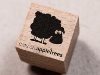 Mini-Stempel Schaf Elsbeth (Cats on appletrees)