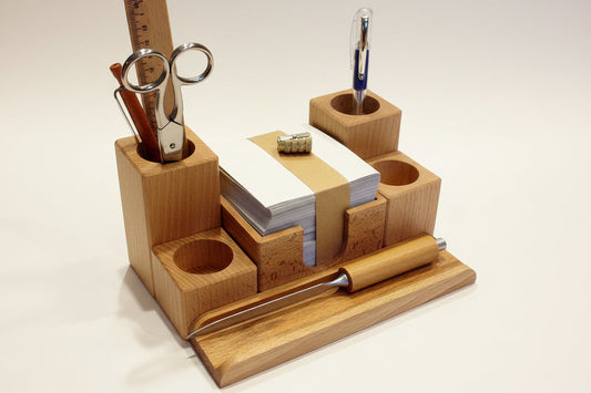 Kompaktbüro Buche groß - Polly Paper