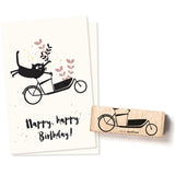 Stempel Lastenrad (Cats on appletrees)