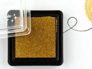 goldenes Stempelkissen mini Delicata metallic - Polly Paper - Schreibwaren Berlin-Mitte
