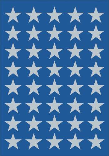 Sterne-Sticker silber X-Mas Aufkleber 3Bl. Herma°