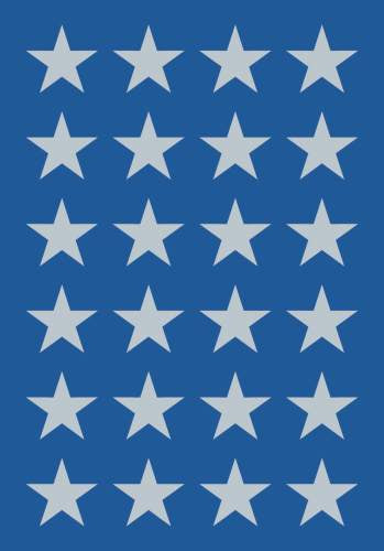 Sterne-Sticker silber X-Mas Aufkleber 3Bl. Herma°