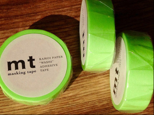 mt tape shocking green - Polly Paper